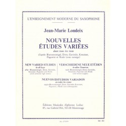 Londeix Etudes variées dans tous les tons AL27209 Le kiosque à musique Avignon