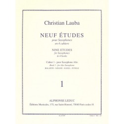9 Etudes de Christian Lauba Al29035 le kiosque à musique Avignon