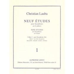 9 Etudes de Christian Lauba Al29035 le kiosque à musique Avignon