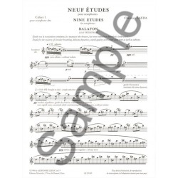 christian lauba 9 etudes saxophone partition