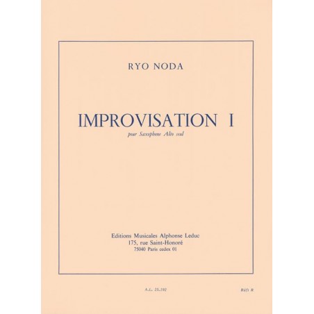 Ryo Noda improvisation partition saxophone
