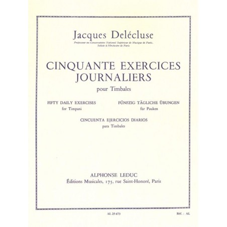 delecluse 50 exercices journaliers partition