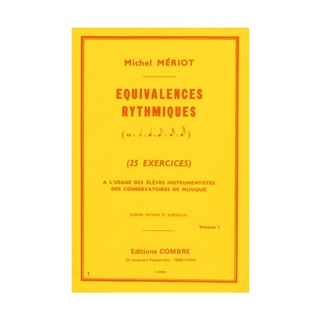 Meriot Equivalences rythmiques Avignon