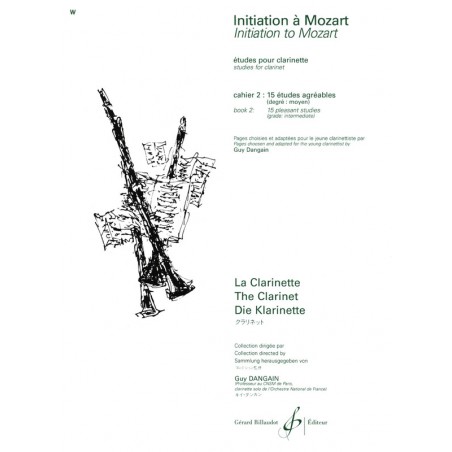 Initiation à Mozart volume 2 partition clarinette