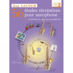 Guy Lacour Etudes récréatives partition saxophone