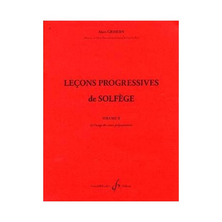 Alain Grimoin Leçons progressives de solfege