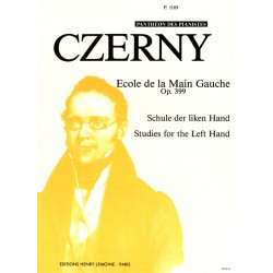czerny ecole de la main gauche partition