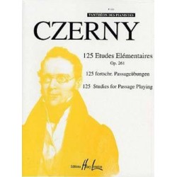 Czerny 125 études élémentaires HLP616 le kiosque à musique Avignon