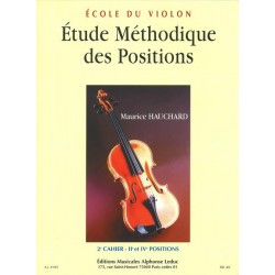 Hauchard Etude méthodique des positions AL21007 le kiosque à musique Avignon