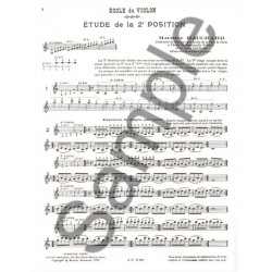 partition violon etude methodique des positions