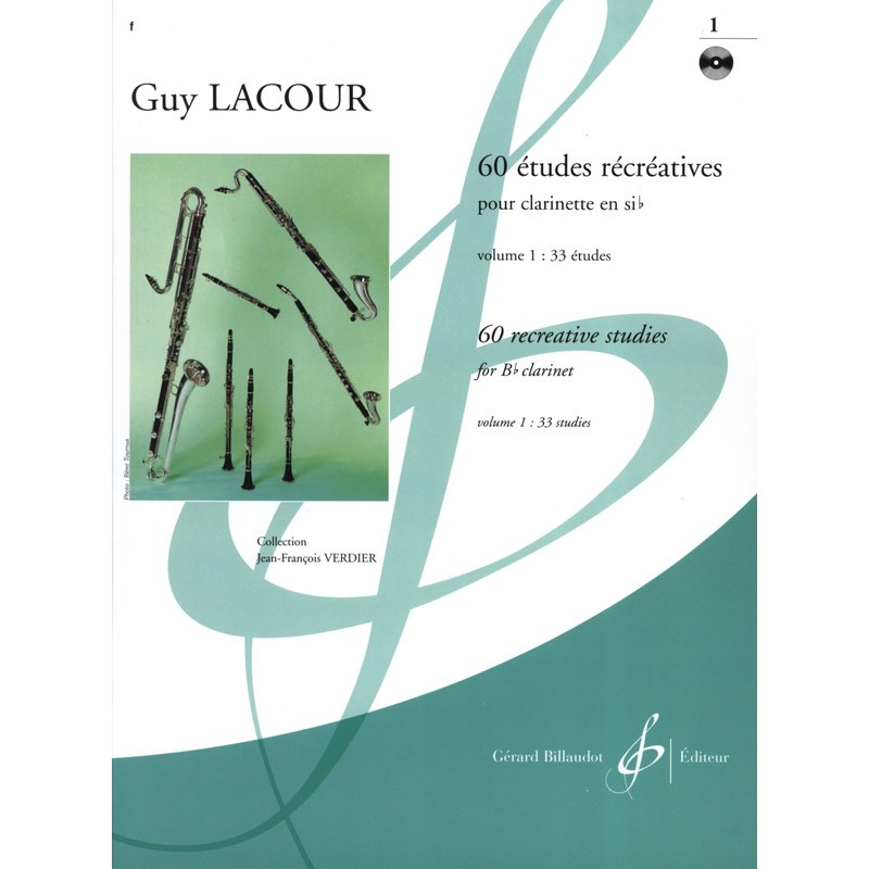 Guy Lacour 60 Etudes Récréatives pour clarinette