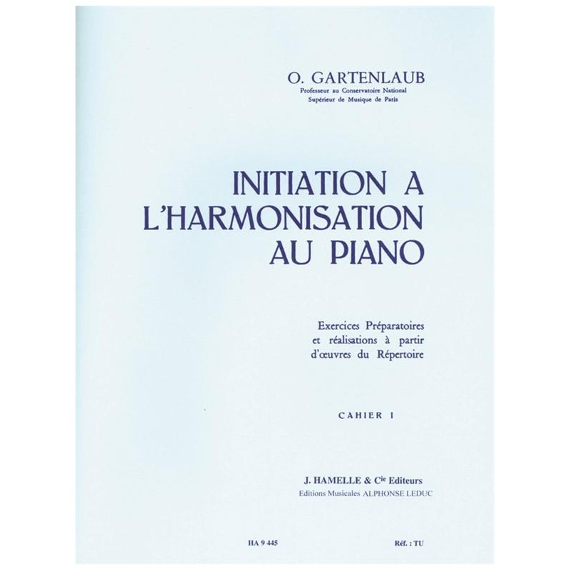 initiation à l'harmonie au piano - partition
