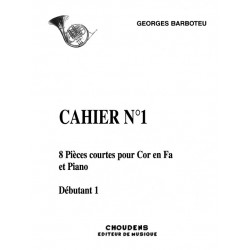 barboteu pièces coures partition cor