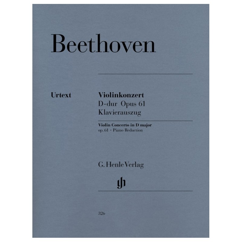 Partition Beethoven concerto violon HN326 le kiosque à musique Avignon