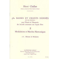 Henri Challan 380 basses et chants donnés partition