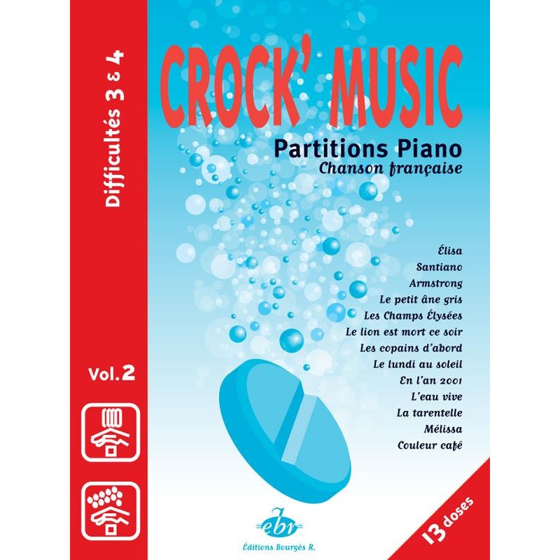 Crock Musique volume 2 - Partition piano chanson française