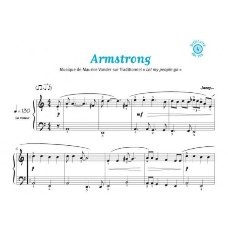 Partition Nougaro Armstrong piano solo