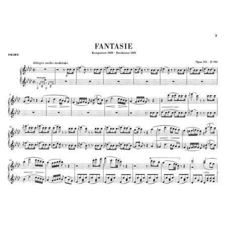 schubert fantaisie D940 partition