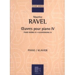 partition Ravel oeuvres pour piano volume 4