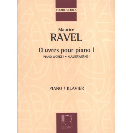 Partition Ravel oeuvres pour piano volume 1