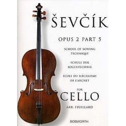 Sevcik Opus 5 part 5 violoncelle BOE003548 le kiosque à musique Avignon