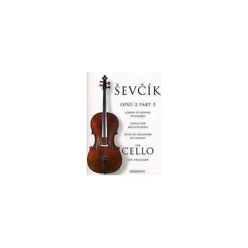 Sevcik Opus 5 part 5 violoncelle BOE003548 le kiosque à musique Avignon