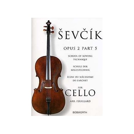 Sevcik Opus 5 part 5 violoncelle BOE003548 le kiosque à musique Avignon
