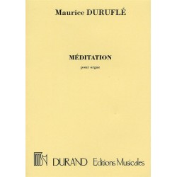 Maurice Duruflé Méditation pour orgue DF15470 le kiosque à musique Avignon