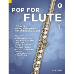 Partition pour 2 flûtes traversière - Série Pop for flute