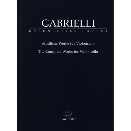 Partition Gabrielle Werke fur Cello BA10920 HM279 le kiosque à musique Avignon
