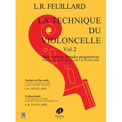 Feuillard technique du violoncelle volume 2 DF518 le kiosque à musique Avignon