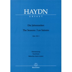 Haydn Les Saisons - Partition soli choeur et piano