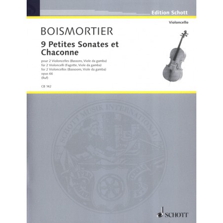 Boismortier Petites sonates et chaconne pour 2 violoncelles CB142 le kiosque à musique Avignon