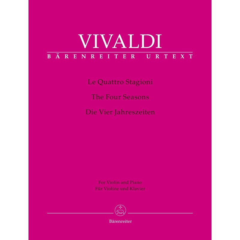 Vivaldi les 4 saisons partition violon - Le kiosque à musique Avignon