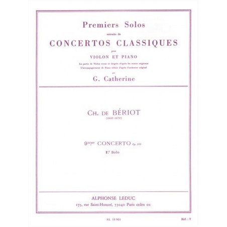 de bériot solo du 9e concerto partition