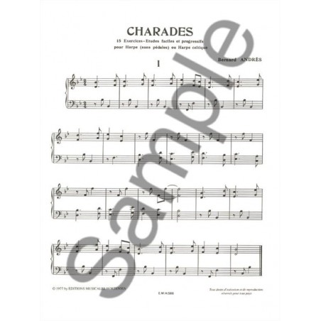 CHARADES partition harpe