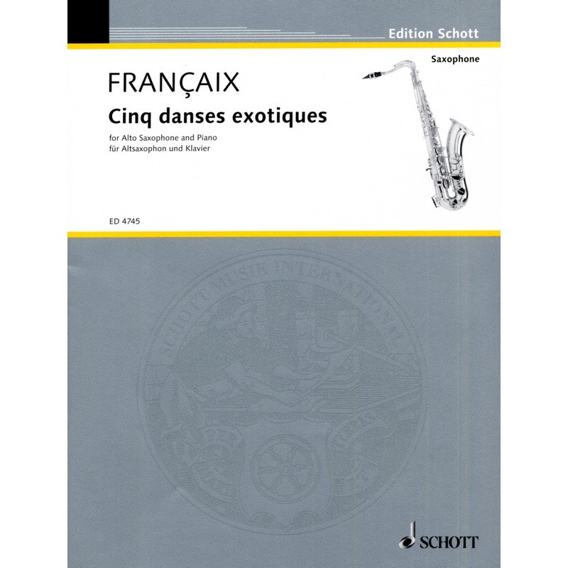 Partition Danses Exotiques de Jean Françaix Avignon Le kiosque à musique Partition Danses Exotiques de Jean Françaix Avignon Le kiosque à musique