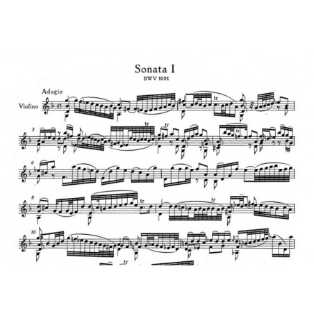 Bach sonates et partitas - Partition violon
