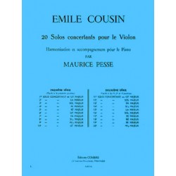 PARTITION EMILE COUSIN SOLO CONCERTANT N°4 Le kiosque à musique Avignon