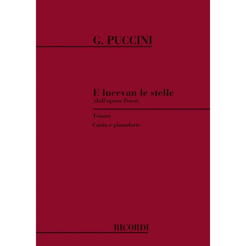 Puccini E lucavan le stelle partition