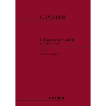 Puccini E lucavan le stelle partition