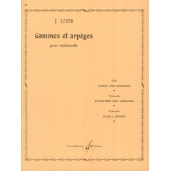 Loeb gammes et arpèges partition violoncelle