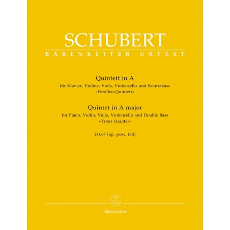 schubert la truite partition quintette
