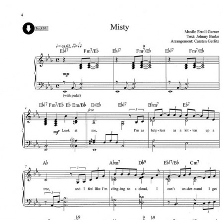 JAZZ STANDARDS partition piano