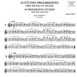 hubert prati 29 etudes progressives très faciles partition