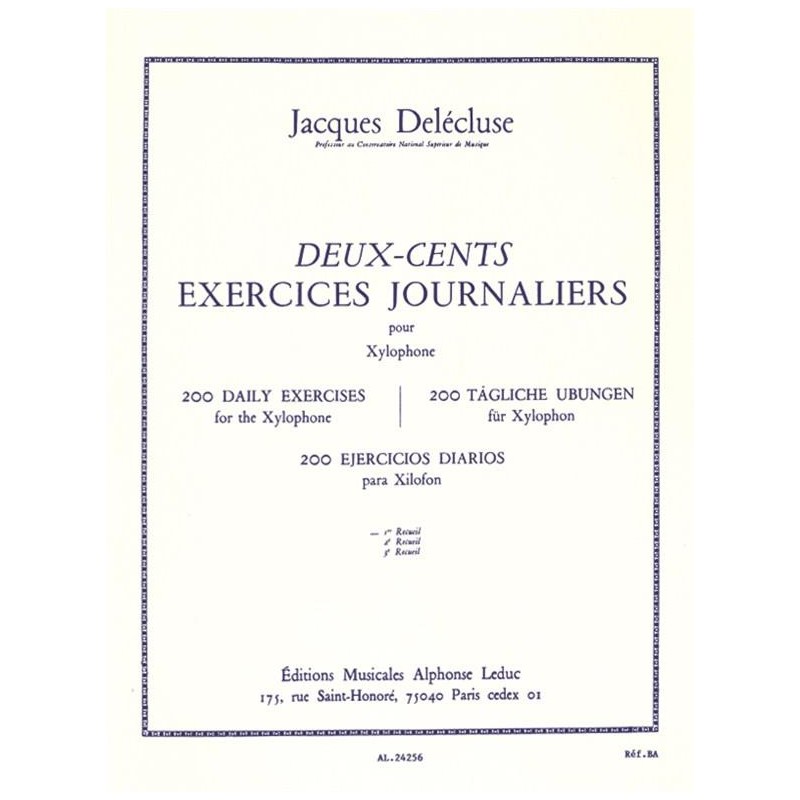 delecluse 200 exercices journaliers partition delecluse 200 exercices journaliers partition