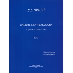 PARTITION PIANO BACH CHORAL DU VEILLEUR Le kiosque à musique Avignon