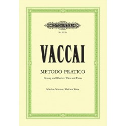 VACCAI METODO PRATICO VOIX MOYENNE EP2073b Le kiosque à musique Avignon