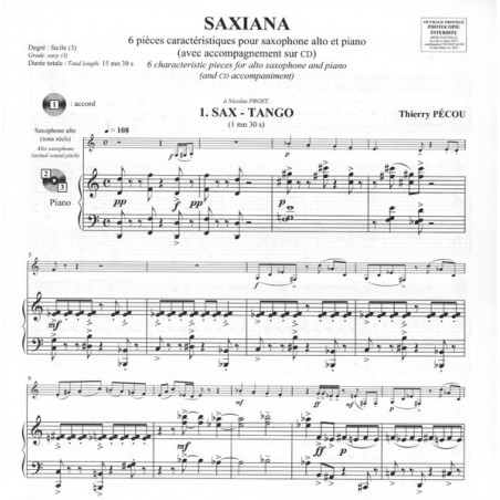 nicolas prost saxiana partition