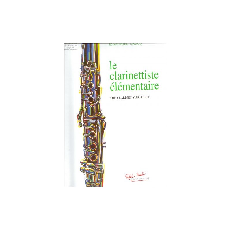 Partition Le Clarinettiste élémentaire RM2961 Le kiosque à musique Avignon